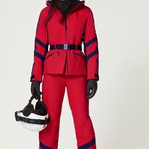 Bogner Red and Navy Women's ski outfit (jacket+pants set)